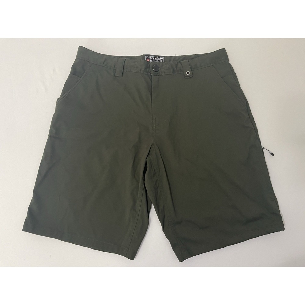 686 Dark Green Everywhere Hybrid Shorts Men's Size 34